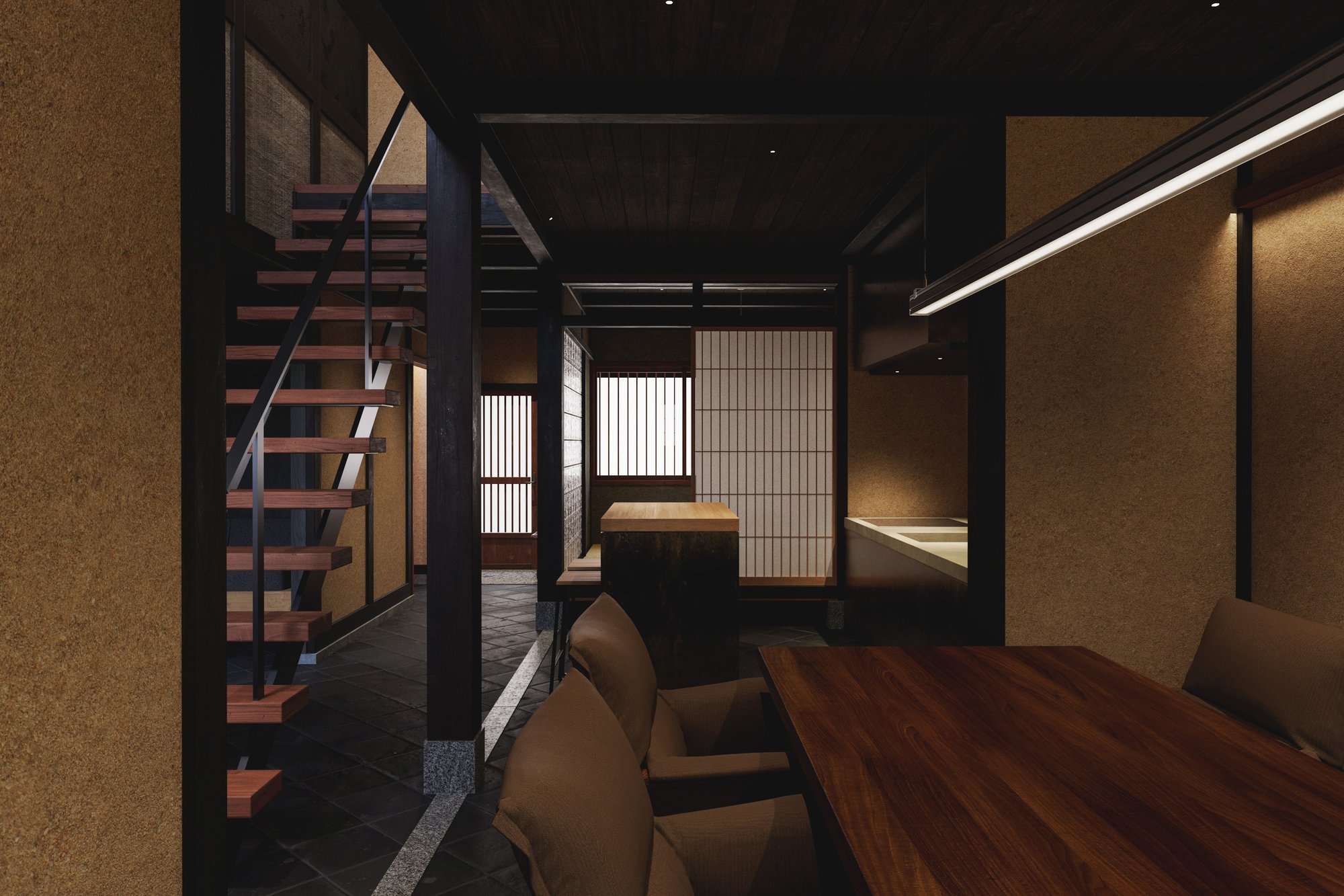 The main room, The Tomori House