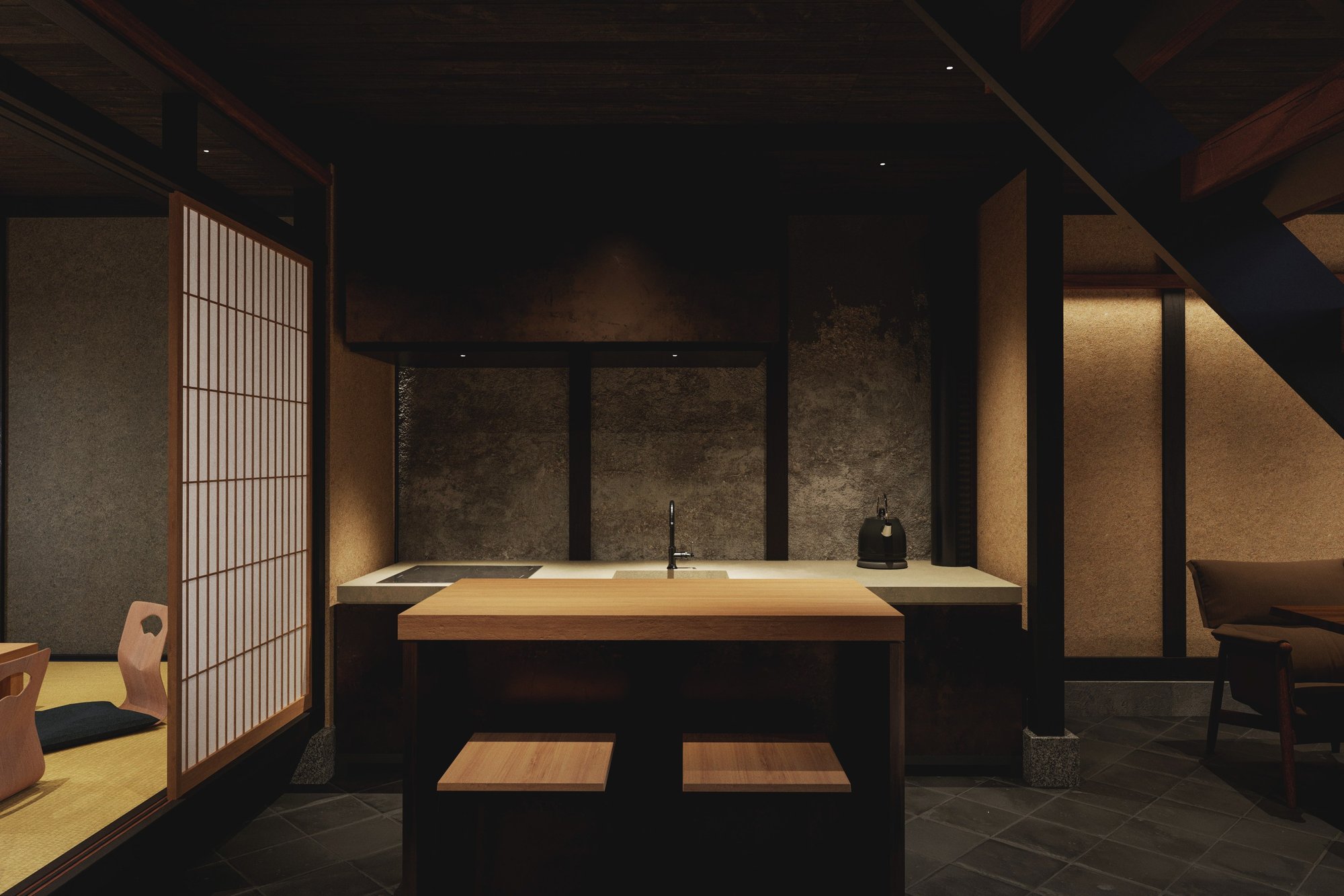 The kitchen, The Tomori House