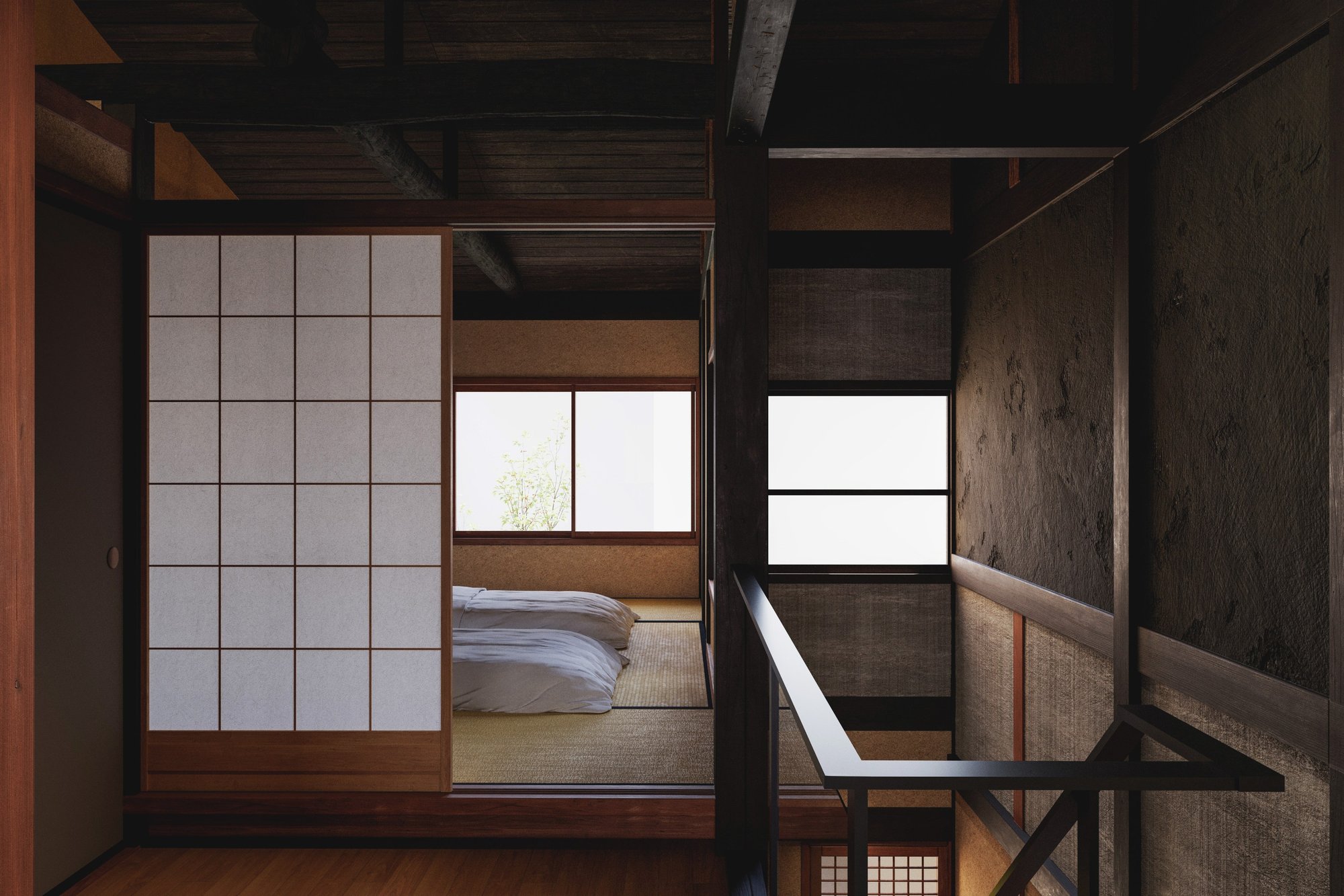 The upper floor, The Tomori House